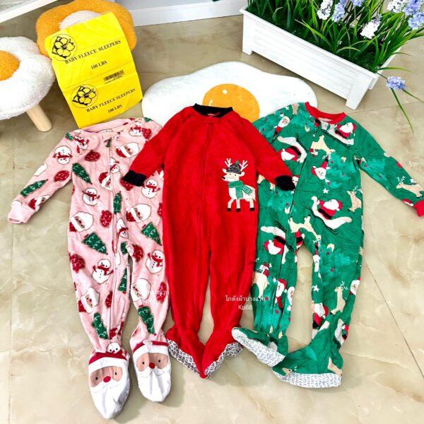 Baby fleece sleeper คลุมเท้าเด็ก ป้ายดอกไม้ - Image 18