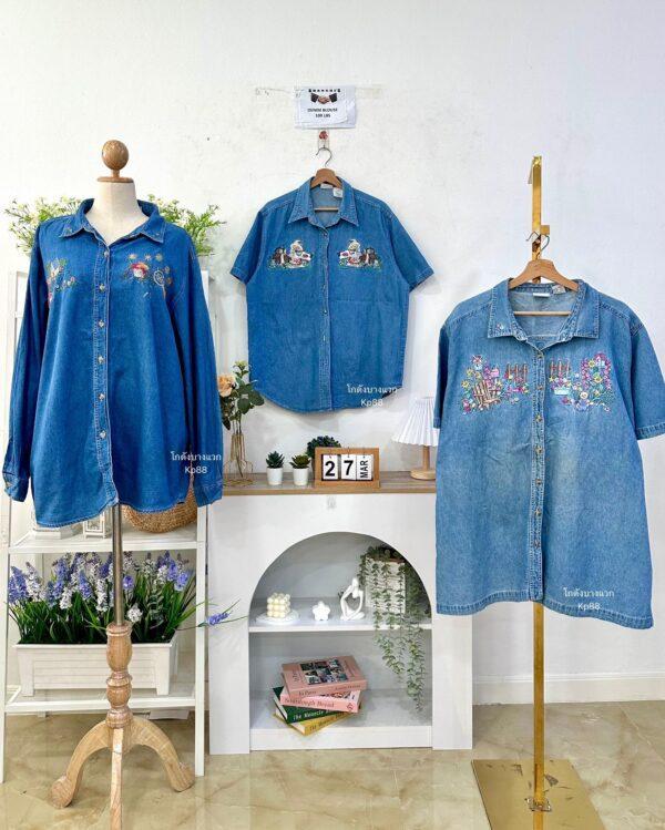 เสื้อยีนส์บาง ป้ายจับมือ - Image 7