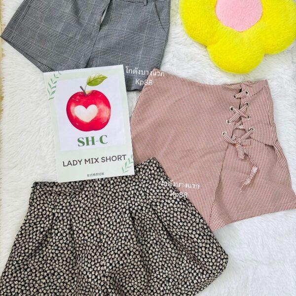 กางเกงขาสั้นรวมผ้าคอตตอน SH-C ป้ายแอปเปิ้ล - Image 3
