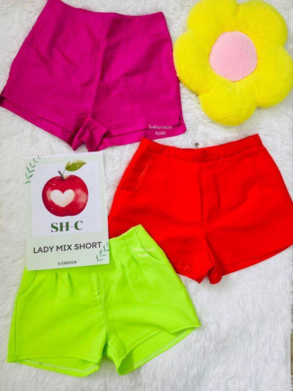 กางเกงขาสั้นรวมผ้าคอตตอน SH-C ป้ายแอปเปิ้ล - Image 8
