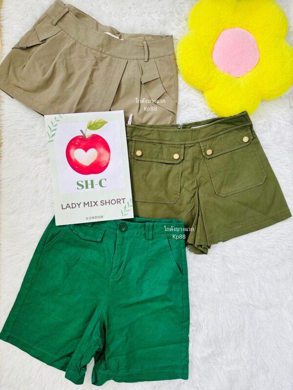 กางเกงขาสั้นรวมผ้าคอตตอน SH-C ป้ายแอปเปิ้ล - Image 11