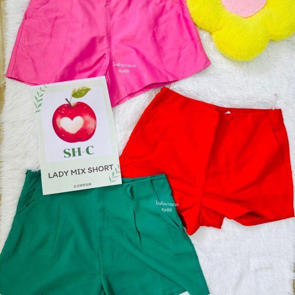 กางเกงขาสั้นรวมผ้าคอตตอน SH-C ป้ายแอปเปิ้ล - Image 13