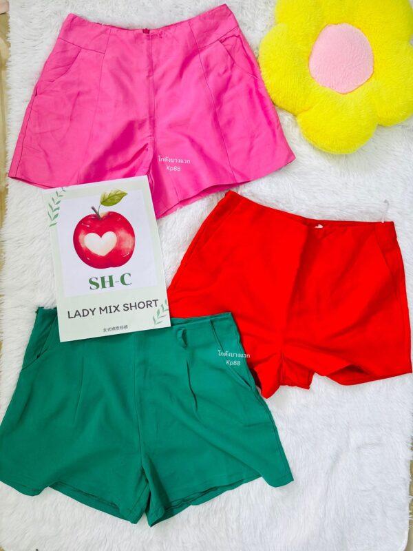 กางเกงขาสั้นรวมผ้าคอตตอน SH-C ป้ายแอปเปิ้ล - Image 13