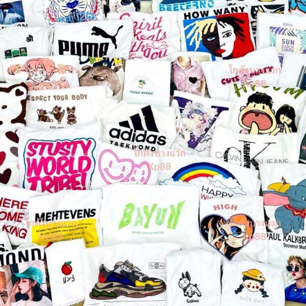 เสื้อยืดขาวล้วน WT-A 🍎แอปเปิ้ล - Image 4