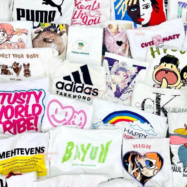 เสื้อยืดขาวล้วน WT-A 🍎แอปเปิ้ล - Image 6