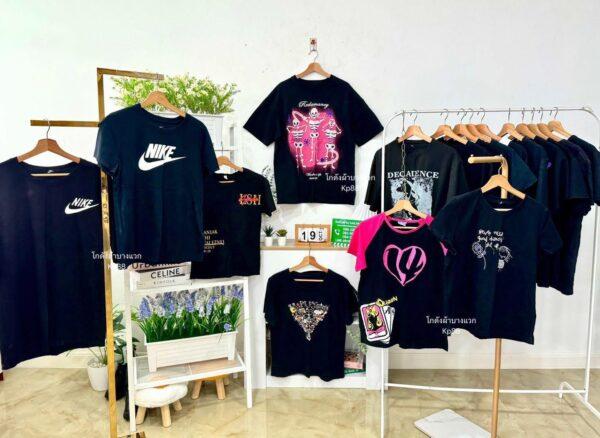 เสื้อยืดดำล้วน CT-K ป้ายแอปเปิ้ล - Image 4