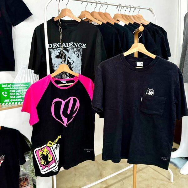 เสื้อยืดดำล้วน CT-K ป้ายแอปเปิ้ล - Image 12